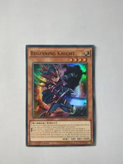 YUGIOH BEGINNING KNIGHT SUPER RARE 1ST EDITION GOOD DOCS-EN022 LP - Image 1