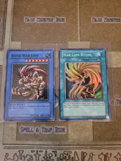 YUGIOH SUPER WAR-LION + WAR-LION RITUAL PP02 SUPER UNLIMITED ED VLP - Image 1