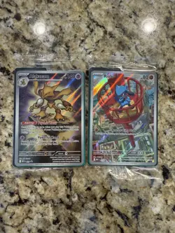 SEALED Riolu and Alakazam Mega Evolution ETB Promo Cards 009 + 010 - Image 1