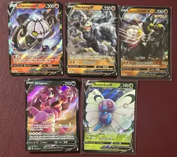 Pokemon TCG Lot of 5 V Ultra Rare Cards NM Near Mint - Image 1
