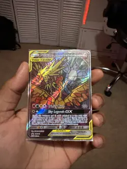 Moltres Zapdos Articuno GX Tag Team SM210 Pokemon Card Black Star Promo - Image 1