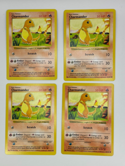 Pokemon TCG English Charmander Lot 4 Cards Base Set Shadowless 46/102 LP/NM/MINT - Image 1