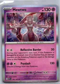 Mewtwo 150/165 Holo SV: Scarlet & Violet 151 - Pokemon Card - NM - Image 1