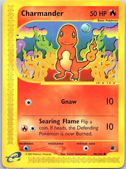 Charmander 98/165 Non Holo Expedition - Pokemon Card - LP - Image 1