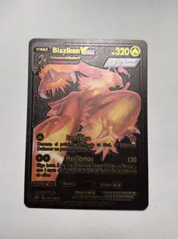 Blaziken VMAX 021/198 HP320 Black Foil Fan Art Display Card NM - Image 1