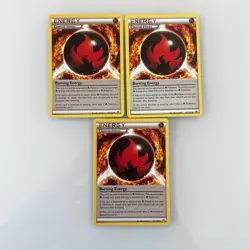 Lot of 3 Burning Energy 151/162 XY Breakthrough 2015 Pokemon Cards - Image 2