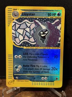 Pokemon Card - Cloyster 8/165 Expedition Base Set Reverse Holo Rare Lp - Image 1