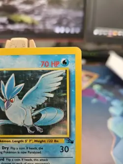 Pokemon TCG Articuno Fossil Holo Unlimited Rare Card 2/62 LP Condition 🔥 - Image 3