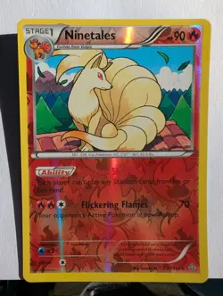 Ninetales 21/160 Primal Clash Reverse Holo Pokemon Card - LP - Image 1