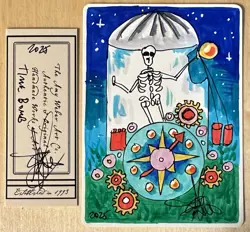 MTG ARTIST PROOF Portuguese Time Bomb AP Sketch Amy WEBER Magic - Image 1