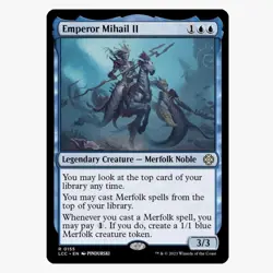 EDH MTG Commander Deck “Emperor Mihail II” Merfolk Magic The Gathering Deck - Image 1