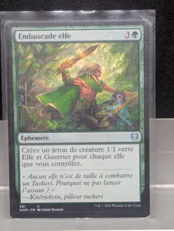 Elven Ambush FRENCH X1 LP Kaldheim MTG - Image 1