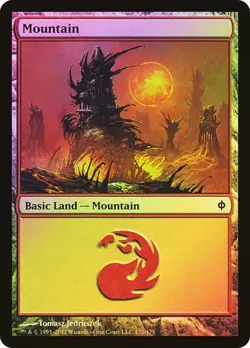 New Phyrexia MTG Foil Mountain (#172) Magic - Image 1