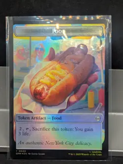 Food Robot Token X1 NM FOIL Marvel's Spider Man MTG - Image 1