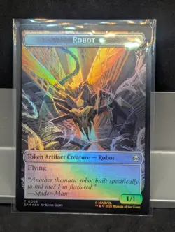 Food Robot Token X1 NM FOIL Marvel's Spider Man MTG - Image 2