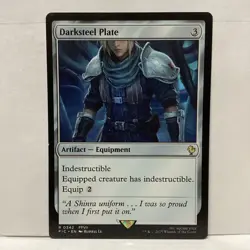MTG Darksteel Plate Magic: The Gathering Commander: Final Fantasy Rare #0342 - Image 1