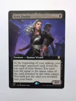 MTG Keen Duelist (C21) Commander 2021 Extended Art Regular Rare 369 - Image 1