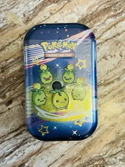 SMOLIV TIN - Pokemon Scarlet & Violet Paldean Fates Mini Tin SEALED IN HAND - Image 1