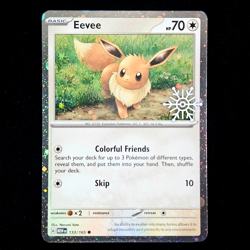 Eevee | 133/165 | Scarlet & Violet 151 | Stamped Holiday Promo | Pokemon TCG - Image 1