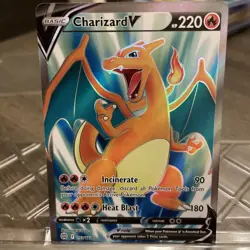 Pokemon TCG Charizard V Sword & Shield: Brilliant Stars 153/172 Holo Ultra Rare - Image 1