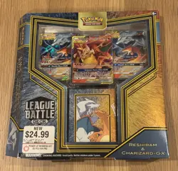 Pokemon Reshiram & Charizard GX League Battle Deck 290-80785 - NEW - OPEN BOX 820650807855 - Image 1