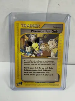 Pokemon Fan Club Aquapolis 130/147 Non Holo Trainer - Image 1