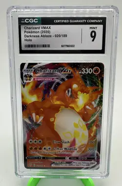 Pokemon (2020) Charizard VMAX Darkness Ablaze 020/189 CGC 9 MINT - Image 1