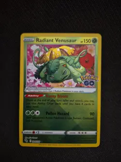 Radiant Venusaur 004/078 Pokemon GO Holo - Image 1