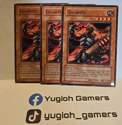 YUGIOH GIGANTES X3 IOC COMMON UNLIMITED LIGHT PLAYED - Image 1
