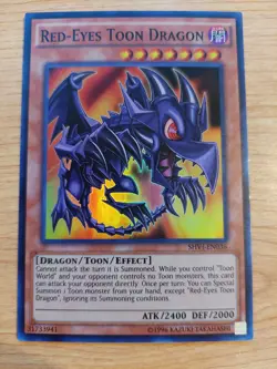 Red-Eyes Toon Dragon - SHVI-EN036 - Very Lightly Played VLP - Super Rare - Unl - Image 1