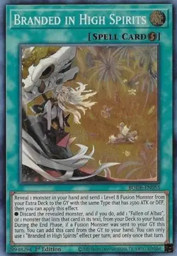 Yugioh! LP Branded in High Spirits - BODE-EN055 - Super Rare - 1st Edition Light - Image 1