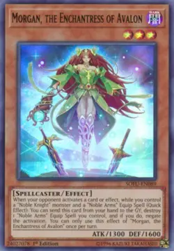 Yugioh! LP Morgan, the Enchantress of Avalon - SOFU-EN089 - Ultra Rare - 1st Edi - Image 1