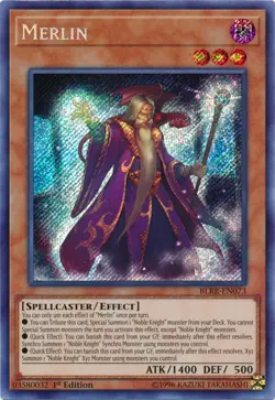 Yugioh! LP Merlin - BLRR-EN073 - Secret Rare - 1st Edition Lightly Played, Engli - Image 1