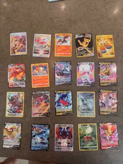 Pokemon Card Lot - 200+ Cards + Binder, Sleeves, Mat & Holder - My Son’s Collect - Image 1