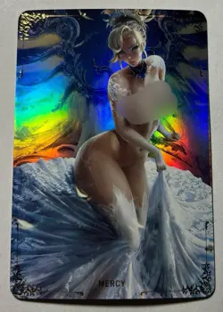 SEXY HEROINE WAIFU Mercy OVERWATCH ACG PREMIUM HOLOFOIL CARD NM - Image 1