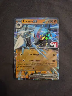 Lucario ex SVP 017 Prize Pack Series 3 Scarlet And Violet Pokemon Card Near Mint - Image 1