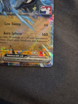 Lucario ex SVP 017 Prize Pack Series 3 Scarlet And Violet Pokemon Card Near Mint - Image 5