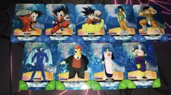 Lot Cartes prism Lamincard Dragon Ball Z part serie 7 ITA card DBZ Holo set blue - Image 1