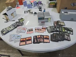 Lot of 1400-1600 Vintage Magic the Gathering Lands Cards Retro MTG READ - Image 1