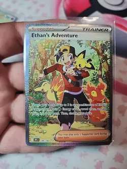 Pokemon TCG Ethan's Adventure Special Illustration Card 236/182 Destined Rivals - Image 1