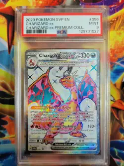 Pokemon Charizard ex Promo SVP en 056 Premium Collection Graded Card PSA 9 - Image 1