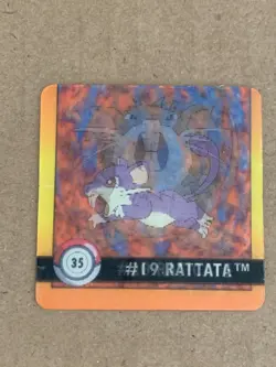 Pokemon Card 1999 Action Flipz Premier Edition Holo Rattata/Raticate 35. - Image 3