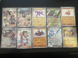 1 Pokemon Paldean Fates Tins 50+ Cards W/ Art, Sticker, Hits, Vintage Read Desc. - Image 2