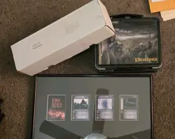 Lord of the Rings LOTR TCG Collection Lot Decipher Cards Decks frame lunch box - Image 1