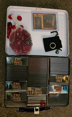 Lord of the Rings LOTR TCG Collection Lot Decipher Cards Decks frame lunch box - Image 2