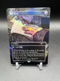 Sol Ring Borderless Secret Lair Foil SLD 1696 NM - MTG Magic - Image 1