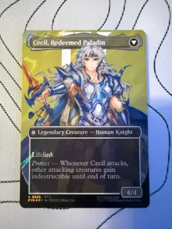 Cecil, Dark Knight (Borderless) (Surge Foil) Final Fantasy Foil - Image 1