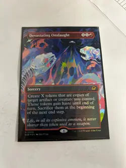 Devastating Onslaught Borderless FOIL - MYTHIC - EOE - NM-M Unplayed - Image 1