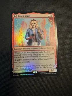 MTG Marvel Spider-Man Gwen Stacy/Ghost-Spider Foil (Mythic) M 0078 SPM - Image 1
