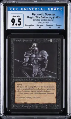 MAGIC: THE GATHERING BETA HYPNOTIC SPECTER CGC 9.5 - Image 1